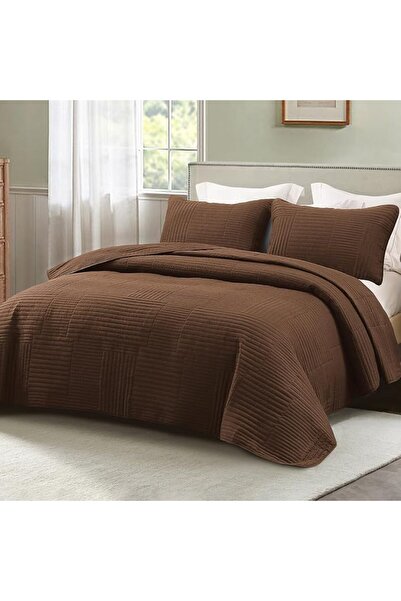 Whale Flotilla Quilted Bedspreads 3 Piece Queen Size Stripe Bedding Set