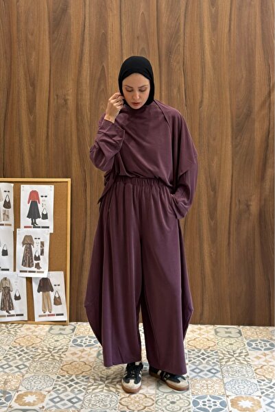 fayaboutique.com Mürdüm Aksesuar Detaylı Fresh Takım