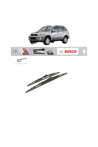 Bosch Set of 2 wipers TOYOTA RAV 4 II (A2) 2000-2005, Classic Standard Type, ...