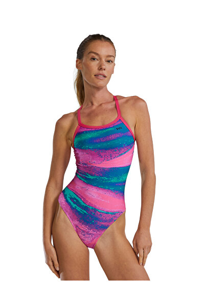 TYR Women's Training Swimsuit Diamondfit Diffusion Plasma