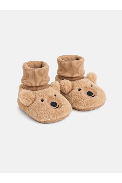 LC Waikiki Baby Boy Socks with Animal Figures and Pre-Walking Shoes (W6)