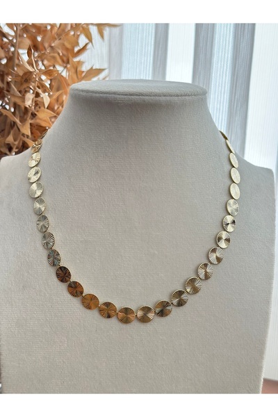 mibrillo Laser Cut Plate Necklace Trendy Design Necklace