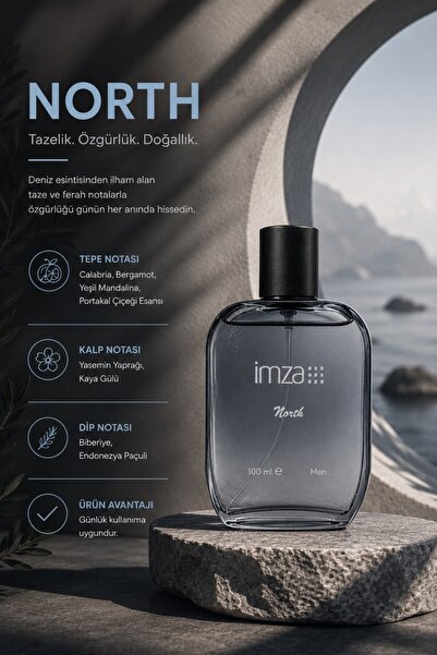 İmza Renksiz North Parfüm 100 Ml 1085260102