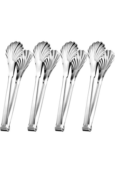 KASTWAVE 4 Pcs 11in Buffet Salad Serving Tongs Stainless Steel Tongs Catering...