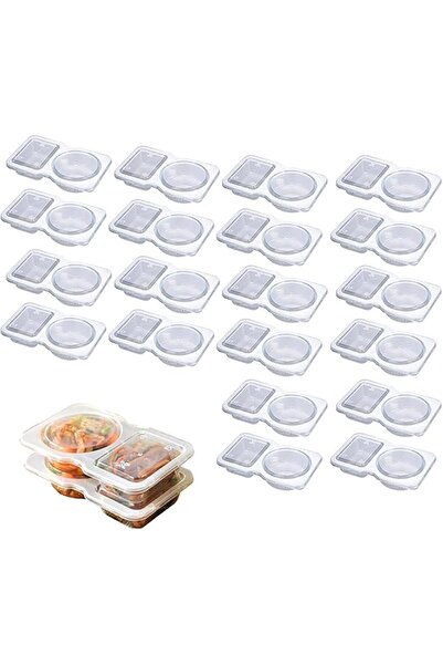Lonimia 20Pcs Reusable Snack Container, Disposable Leakproof Food Storage, Id...