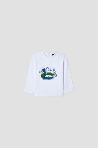B&G Baby Boy White Tshirt