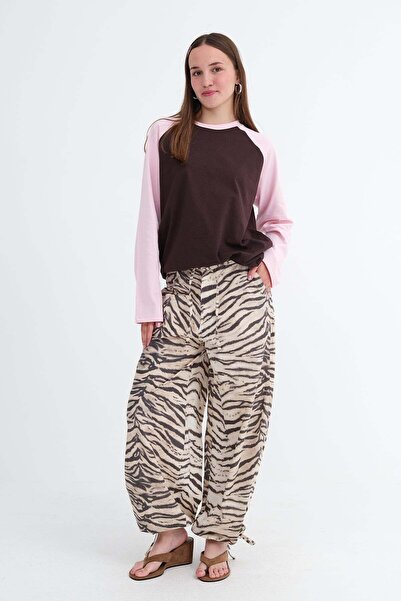 Addax Zebra Desenli Pantolon PN19005
