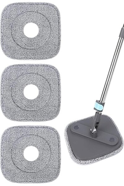 Aissiora Square Microfiber Mop Pads Compatible with True & Tidy True Spin Mop...
