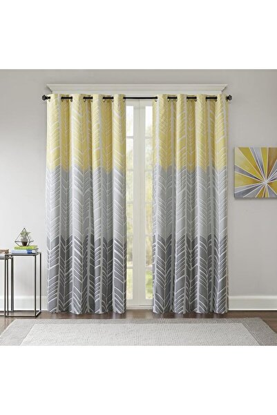 Intelligent Design Adel Blackout Curtain for Bedroom, Casual Single Window Pa...