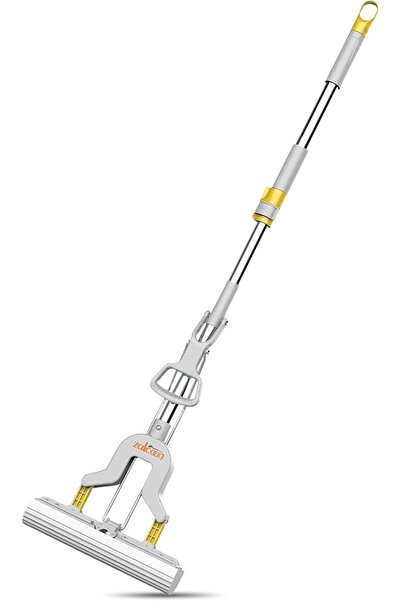 Zalcoon PVA Folding Sponge Mop, Self Squeeze Super Absorbent PVA Sponge Heads...