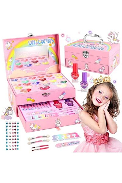 UNICORN Kids Makeup Kit for Girls,36PCS Girls Makeup Kit,Real Washable Preten...