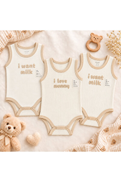 kindo baby baby&kıds 3-Piece Baby Body Set 3 in One