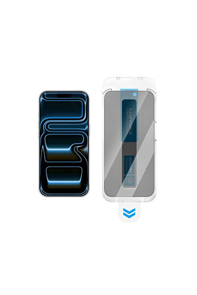 CaseWorld iPhone 18 Pro Applicator 2.5D Eyesafe Teknolojili 0.33mm Privacy Ca...