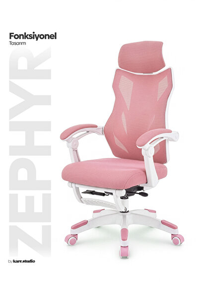 Karr Gaming Zephyr Oyuncu Koltuğu - Pembe