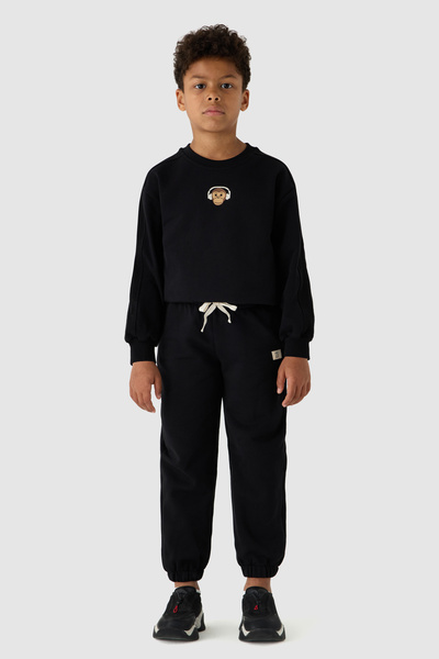 NBT JEANS Boy Anthracite Tracksuit Bottom