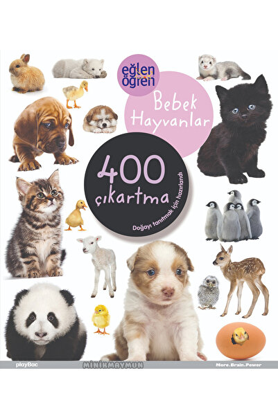 Dstil Tasarım İletişim Yayınları 400 Çıkartma Bebek Hayvanlar Eğlen .öğren