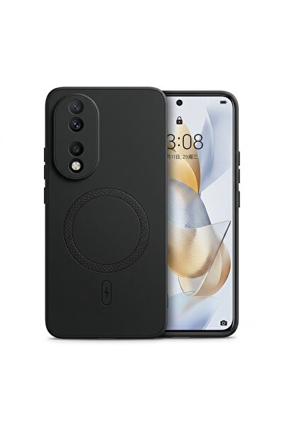 Nezih Case Huawei Honor 90 ile Uyumlu Kamera Korumalı Suni Deri Manyetik Şarj...