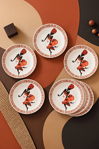 Fecra Zuri 6 Piece Cake Plate Set