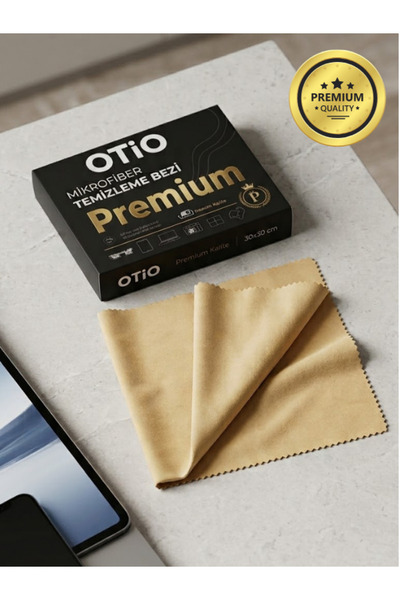 otio Premium Mikrofiber Ekran Temizleme Mendili, 30x30cm A Kalite Ekran Bezi
