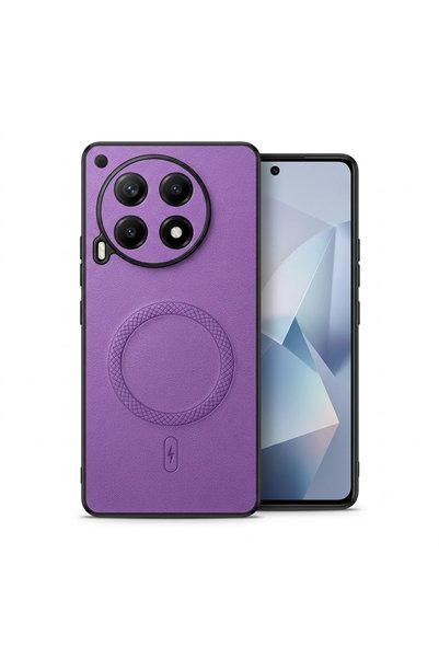 Nezih Case Tecno Camon 30 ile Uyumlu Kamera Korumalı Suni Deri Manyetik Şarj ...