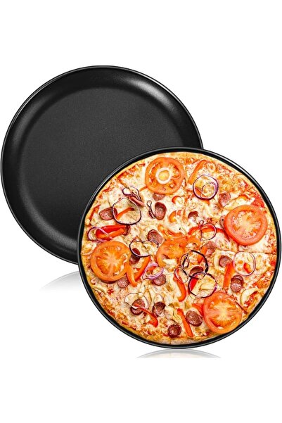 NALACAL 9.2 Inch Pizza Pan Set of 2, Nonstick Pizza Pans Trays, Round Bakewar...