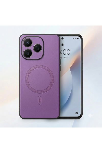 Nezih Case Oppo A5 Pro ile Uyumlu Kamera Korumalı Suni Deri Manyetik Şarj Öze...