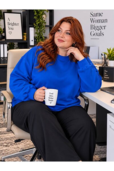 BENROMA 3 Yarn Combed Cotton Plus Size Unisex Sweatshirt Me1