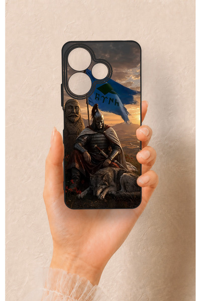 Vip Case Redmi 13 4g Compatible Kıpçak Military Patterned Silicone Case