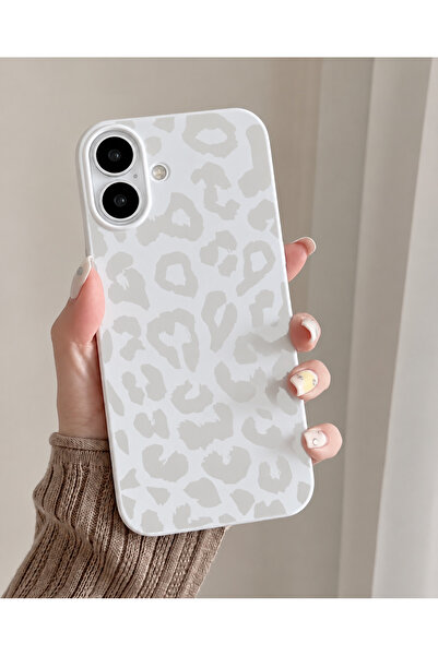 OVADA İphone 17 Uyumlu Leopar Desenli Silikon Telefon kılıfı