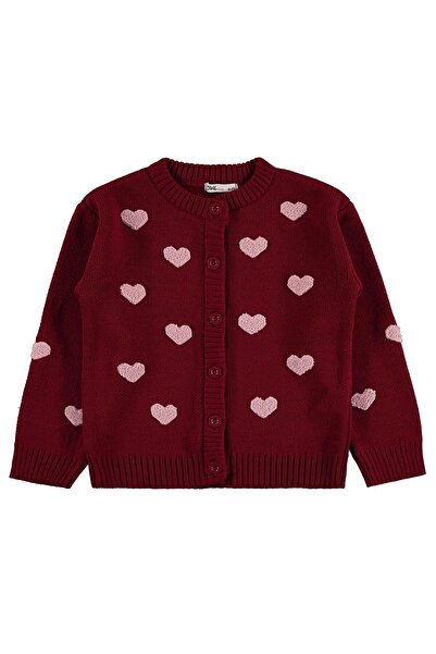 Civil Girls Civil Girl's Heart Cardigan |   Knitwear Long Sleeve Crew Neck | ...