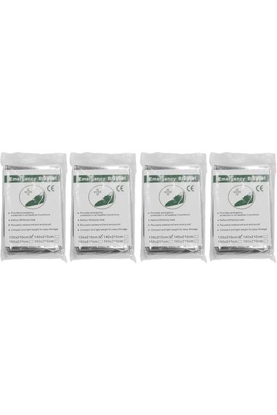Sorandy Emergency Thermal Blankets, 4 Pack Warm Blanket for Outdoor, Hiking, ...