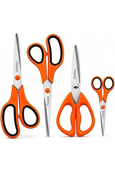 fitto 3-Piece All-Purpose Scissors Set – Includes 2 Comfort-Grip 8" Scissors ...