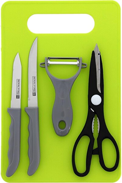 ROYALFORD Vegetable Peeler Food Scissor Cutting Board and Knife Kitchen Gadge...