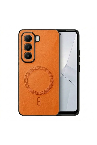 Nezih Case İnfinix Hot 50 Pro Plus ile Uyumlu Kamera Korumalı Suni Deri Manye...