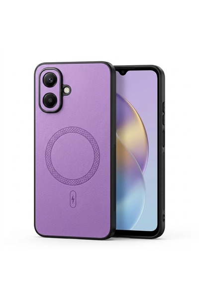 Nezih Case İnfinix Smart 10 ile Uyumlu Kamera Korumalı Suni Deri Manyetik Şar...