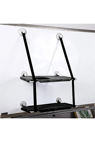 GENERAL Foldable Cat Window Perch for Large Cats up to 50 Lbs - Double Layer ...