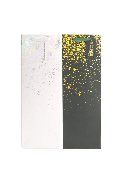 Strigo Set 2 x Punga cadou hartie 12x36(h)x9cm 210 gsm. Mâner panglică