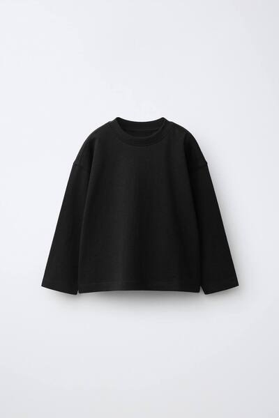 Laciel Prs Siyah Unisex Uzunkol Bluz