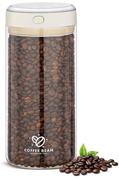 Paporich 1700ml Coffee Canister with Premium Glass, Airtight Coffee Bean Cont...