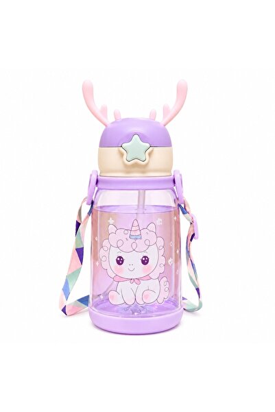 OEM Μπουκάλι νερού, χωρητικότητας 600 ml, με λουράκι μεταφοράς και φαρδύ στόμ...