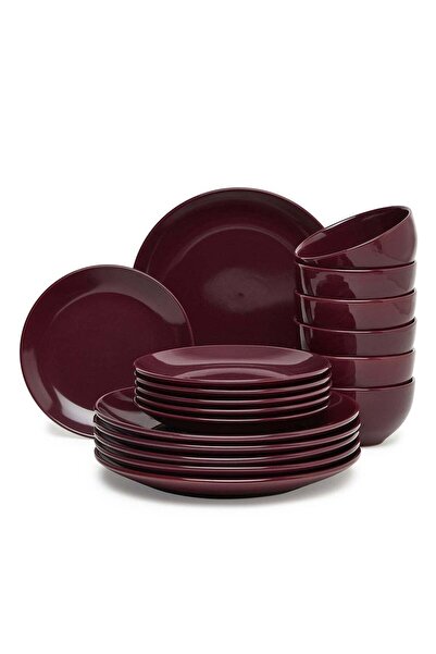 Noon East 18 Piece Stoneware Dinner Set - Dishes, Plates - Dinner Plate, Side...