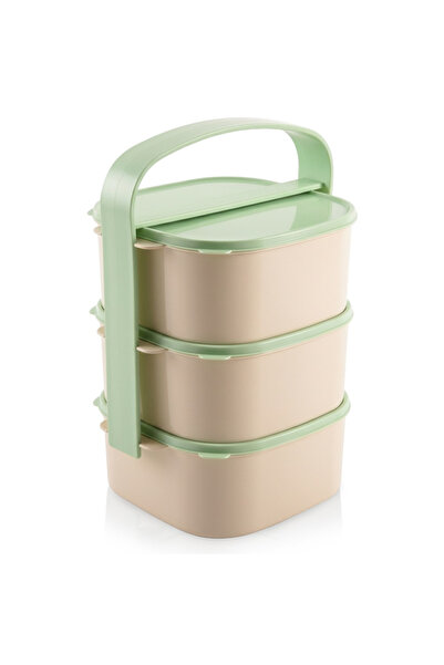 Orion Cutie de prânz din plastic cu 3 compartimente, 3x1.15 l