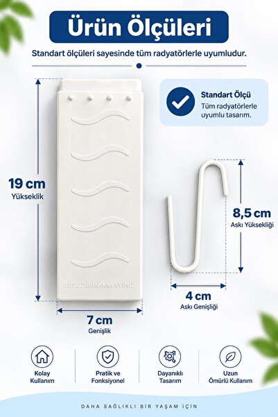 wappa 1 ADET Petek Nemlendirici Panel Kalorifer Suluğu Nemlendirici Petek Sul...