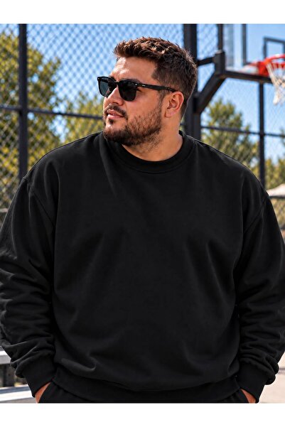BENROMA 3 Yarn Combed Cotton Plus Size Unisex Sweatshirt Me3