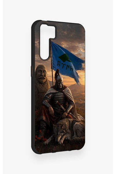 Vip Case Oppo A91 Compatible Kıpçak Military Patterned Silicone Case