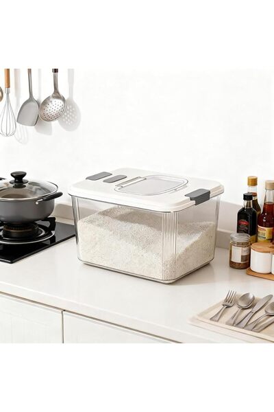 Vinnatsu Rice Storage Container, Household Rice Barrel, Food Flour Storage Bi...