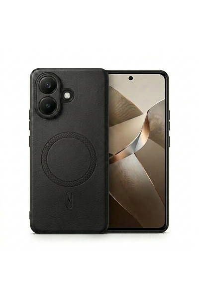 Nezih Case Vivo V60 Lite ile Uyumlu Kamera Korumalı Suni Deri Manyetik Şarj Ö...