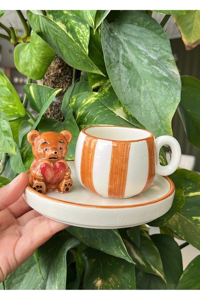 visera Single Cup with Teddy Bear Figure