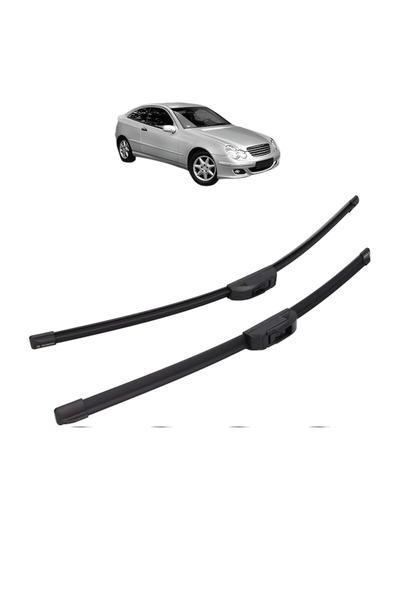 Bosch Σετ 2 υαλοκαθαριστήρων MERCEDES-BENZ C-CLASS Coupe (CL203) 2001-2008, γ...