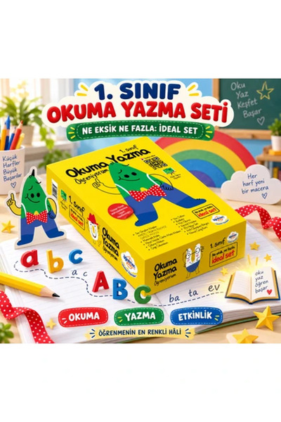 öğretmen evde Team 1. Sınıf Okuma Yazma Seti (2026-2027) | Yayınları